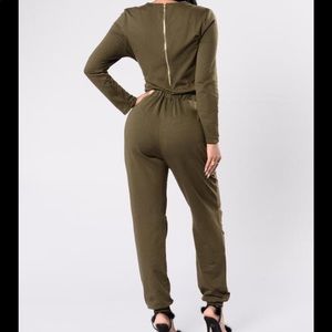 Olive jumpsuit